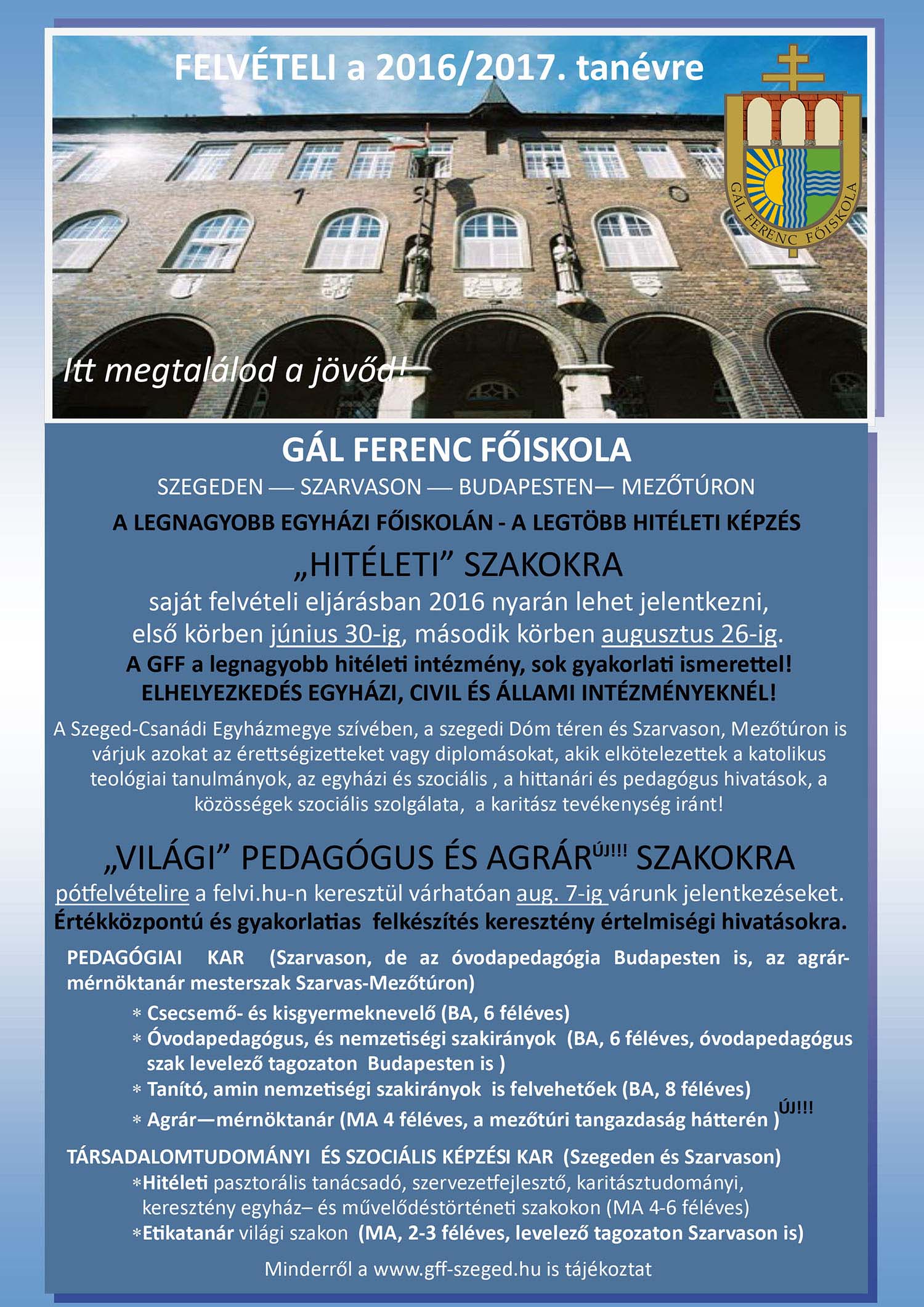 GFF Felveteli 2016 nyari felhivas szorolap 1