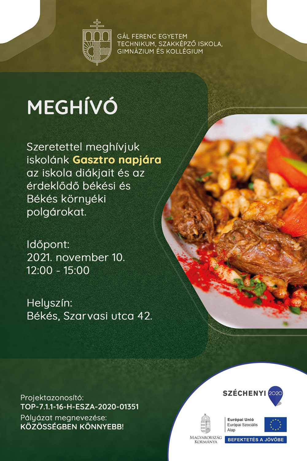 gfe techn 20211110 gasztronap meghivo